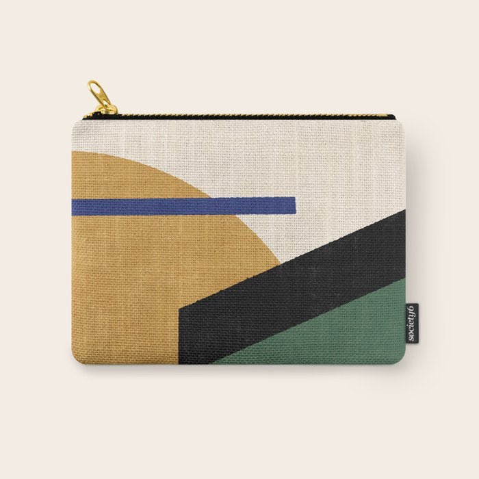 Geometric Compo 1 Filet Landscape - green Carry All Pouch Gallery Image 1