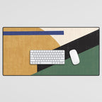 Geometric Compo 1 Filet Landscape - green Desk Mat Gallery Image 1