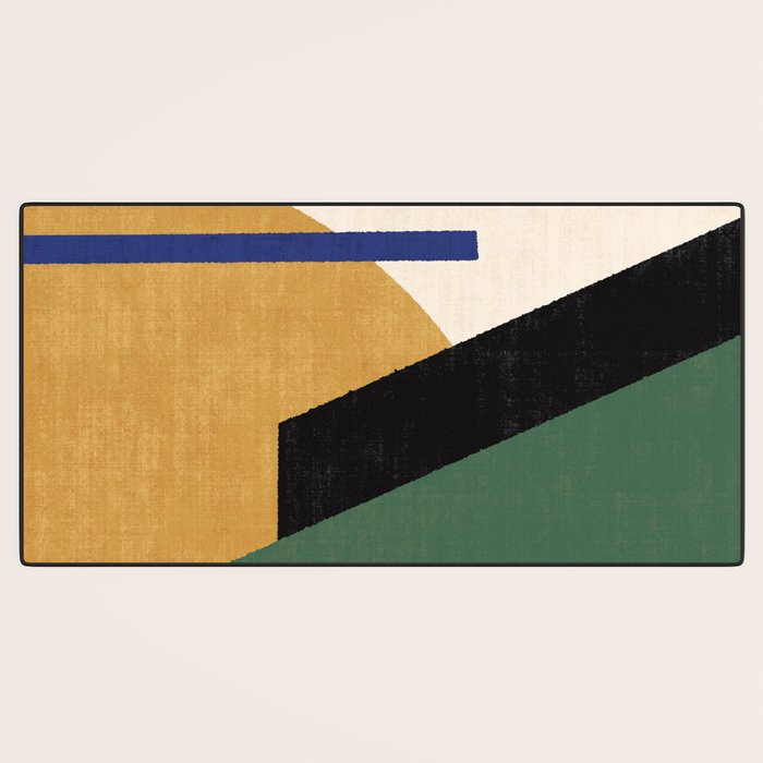 Geometric Compo 1 Filet Landscape - green Desk Mat Gallery Image 3