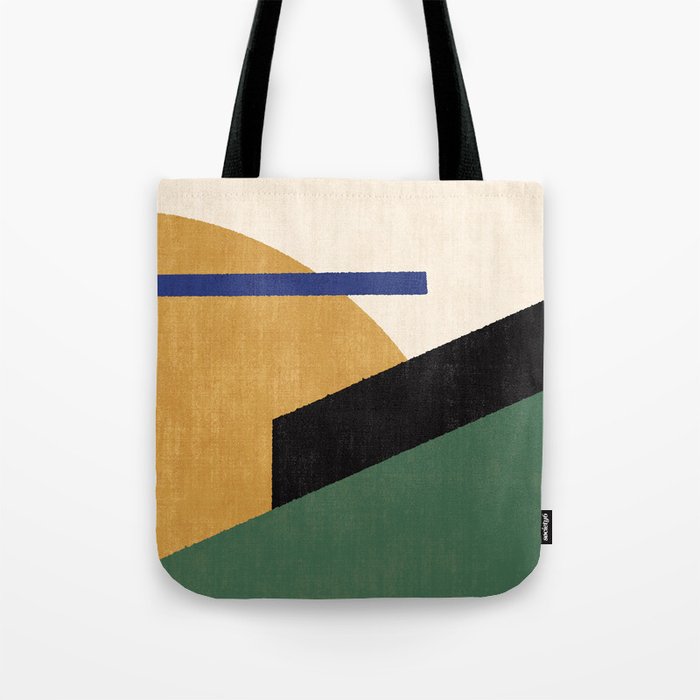 Geometric Compo 1 Filet Landscape - green Tote Bag Gallery Image 1