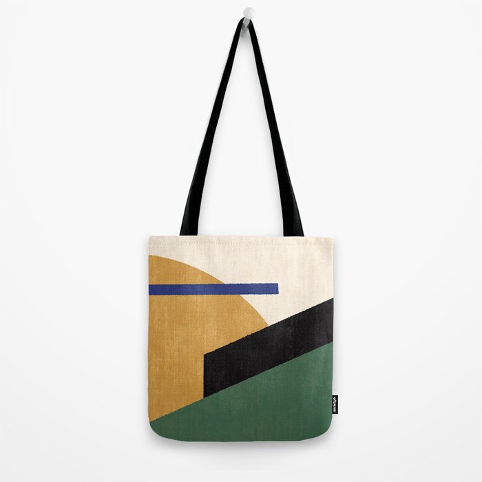 Geometric Compo 1 Filet Landscape - green Tote Bag Gallery Image 2