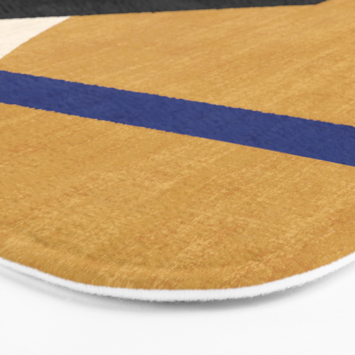 Geometric Compo 1 Filet Landscape - green Bath Mat Gallery Image 3