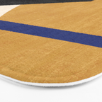 Geometric Compo 1 Filet Landscape - green Bath Mat Gallery Image 3