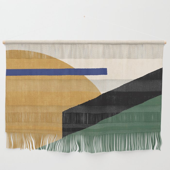 Geometric Compo 1 Filet Landscape - green Wall Hanging Gallery Image 1