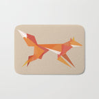 Fractal geometric fox Bath Mat Gallery Image 1