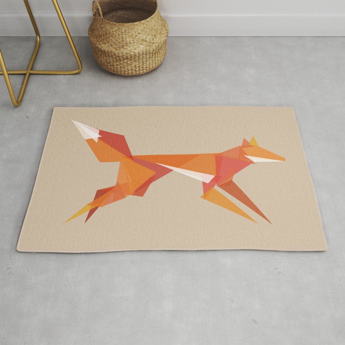 Fractal geometric fox Rug Gallery Image 1