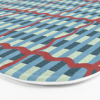Nautical Rustic Plaid Bath Mat Gallery Image 3