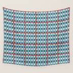 Nautical Rustic Plaid Wall Tapestry Gallery Image 4