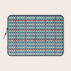 Nautical Rustic Plaid Laptop Sleeve Gallery Image 1