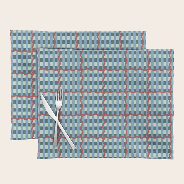 Nautical Rustic Plaid Placemat Gallery Image 1