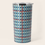 Nautical Rustic Plaid Travel Mug Gallery Image 1