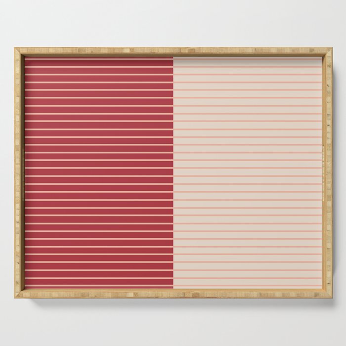 Color Block Lines VII Serving Tray Gallery Image 1
