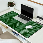 Forest Green Herringbone Desk Mat Gallery Image 2
