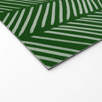 Forest Green Herringbone Welcome Mat Gallery Image 2