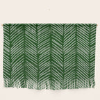 Forest Green Herringbone Wall Hanging Gallery Image 1