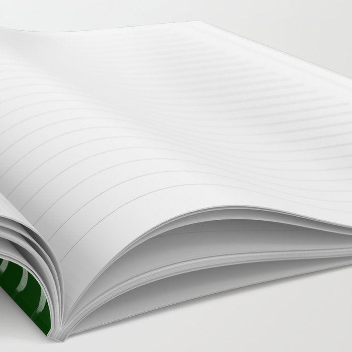 Forest Green Herringbone Notebook Gallery Image 2