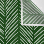 Forest Green Herringbone Wall Tapestry Gallery Image 3