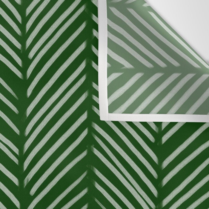 Forest Green Herringbone Wall Tapestry Gallery Image 3