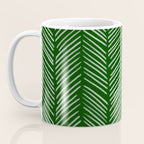 Forest Green Herringbone Coffee Mug Gallery Image 3