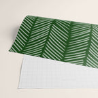 Forest Green Herringbone Wrapping Paper Gallery Image 2