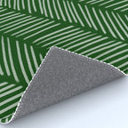 Forest Green Herringbone Rug Gallery Image 4