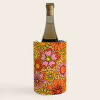 Groovy Flowers in Orange Wine Chiller Gallery Image 3