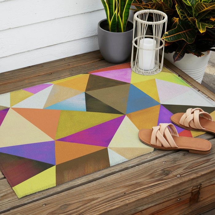 Abstract Angles Outdoor Rug Gallery Image 2