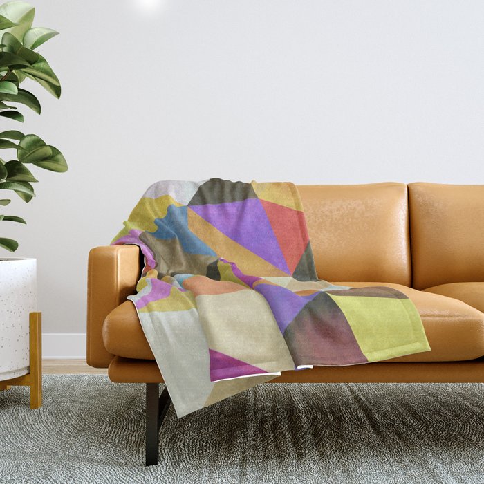 Abstract Angles Throw Blanket Gallery Image 1