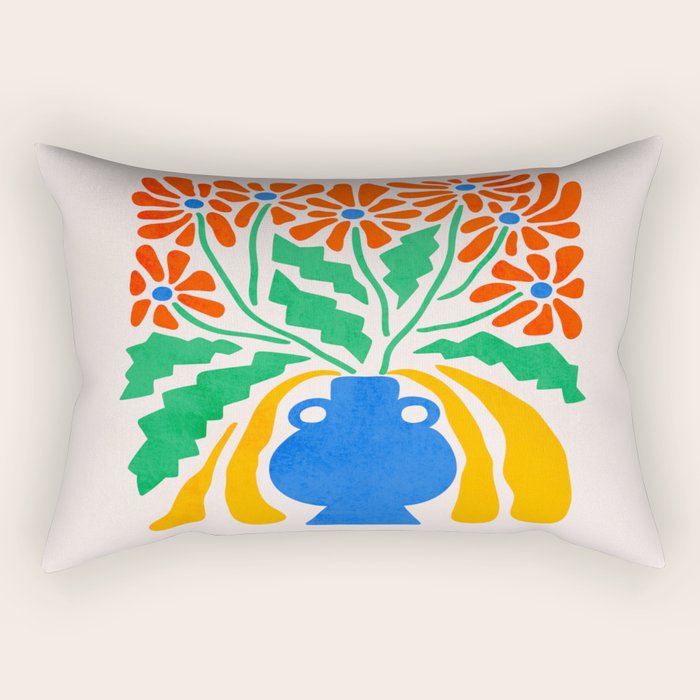 FOLIAGE 001: Hibiscus | Flower Market Rectangular Pillow Gallery Image 1