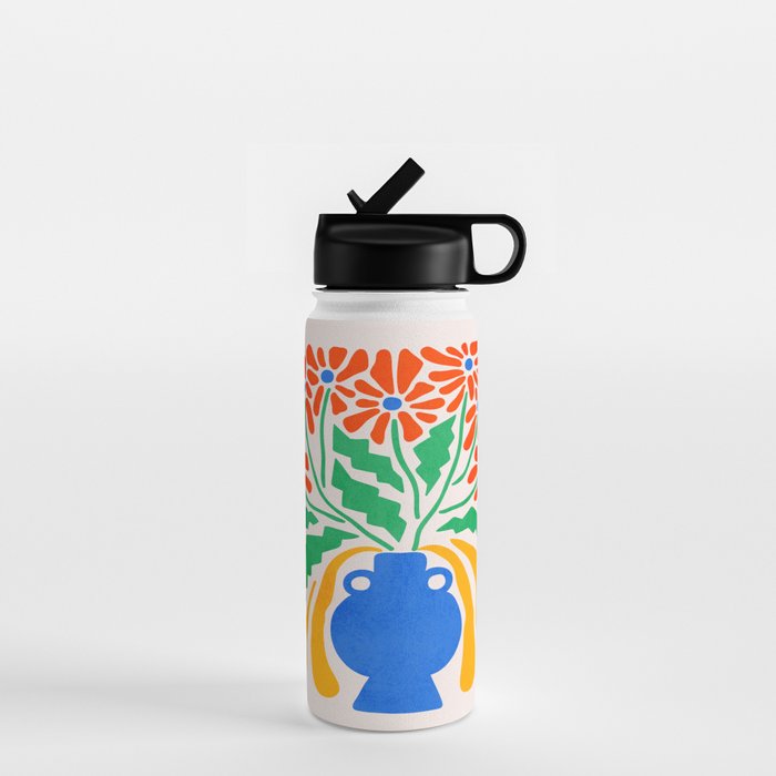FOLIAGE 001: Hibiscus | Flower Market Water Bottle Gallery Image 1
