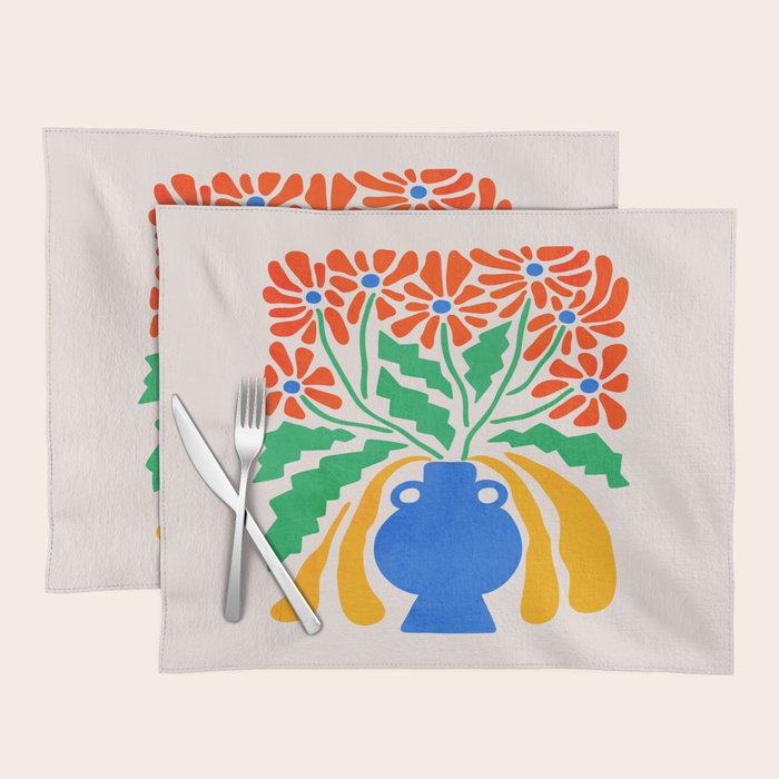 FOLIAGE 001: Hibiscus | Flower Market Placemat Gallery Image 1