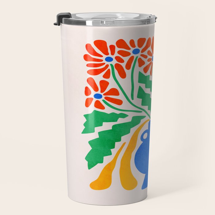 FOLIAGE 001: Hibiscus | Flower Market Travel Mug Gallery Image 3