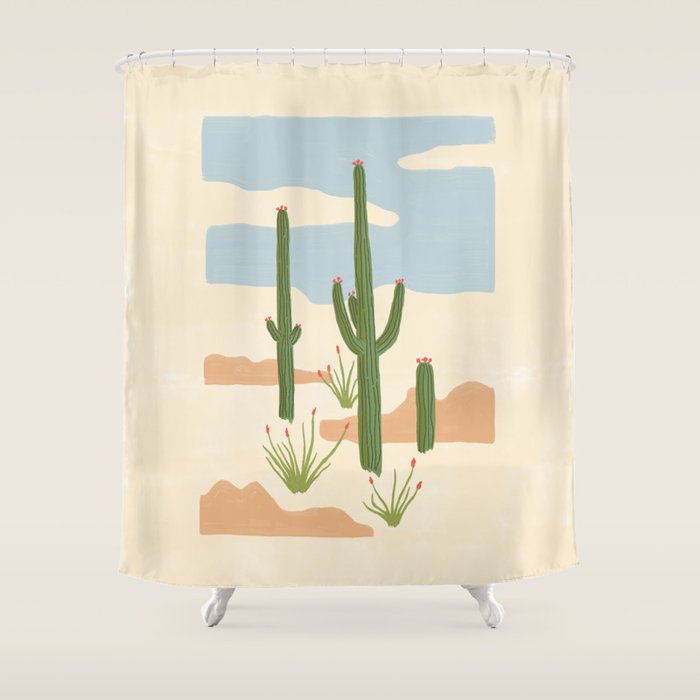 Desert Still Life Shower Curtain Gallery Image 1
