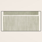 Neutral Green Lines Gray Abstract Artwork Desk Mat Gallery Image 3