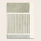 Neutral Green Lines Gray Abstract Artwork Notebook Gallery Image 4