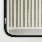 Neutral Green Lines Gray Abstract Artwork Laptop Sleeve Gallery Image 3