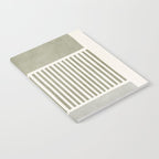 Neutral Green Lines Gray Abstract Artwork Notebook Gallery Image 2