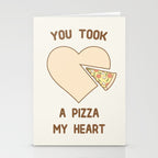 You took a pizza my heart Stationery Card Gallery Image 2