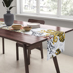 Vibrant coral reef light grey downtoned Table Runner Gallery Image 2