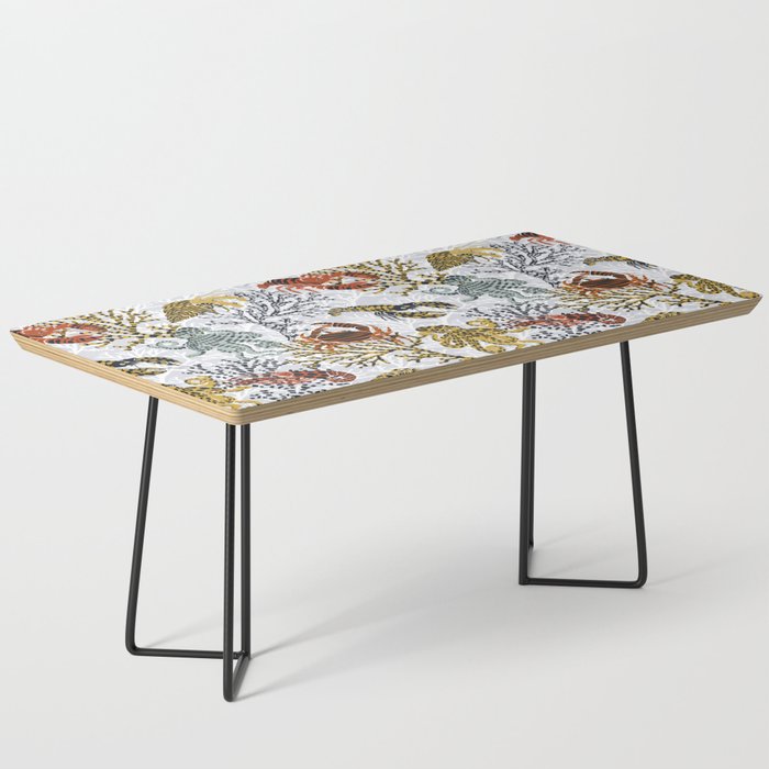 Vibrant coral reef light grey downtoned Coffee Table Gallery Image 1
