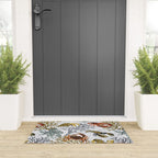 Vibrant coral reef light grey downtoned Welcome Mat Gallery Image 3