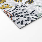 Vibrant coral reef light grey downtoned Welcome Mat Gallery Image 2
