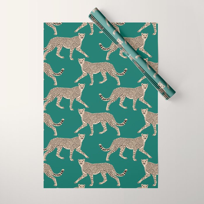 Walking Cheetahs 8 Wrapping Paper Gallery Image 1