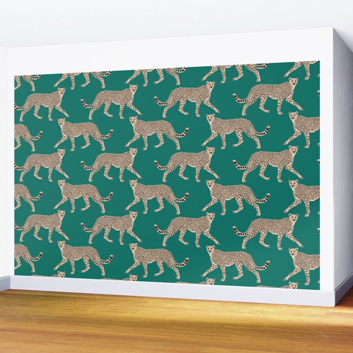 Walking Cheetahs 8 Wall Mural Gallery Image 2