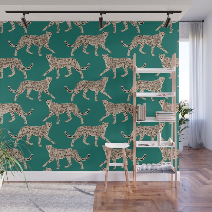 Walking Cheetahs 8 Wall Mural Gallery Image 1