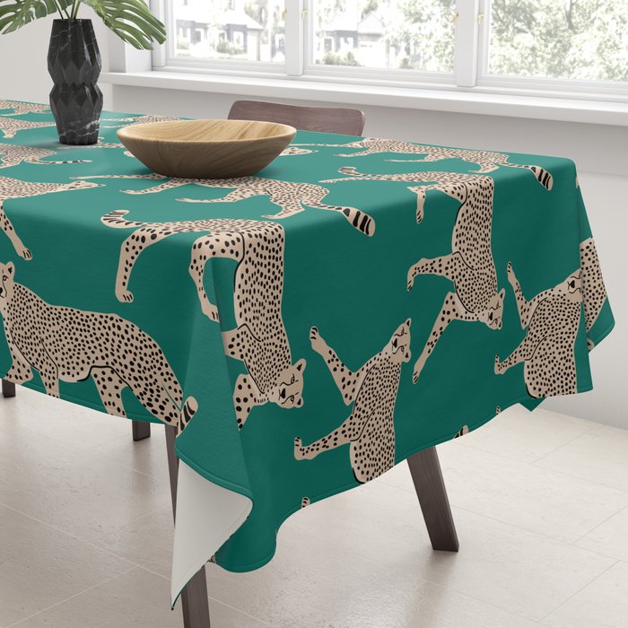 Walking Cheetahs 8 Tablecloth Gallery Image 3