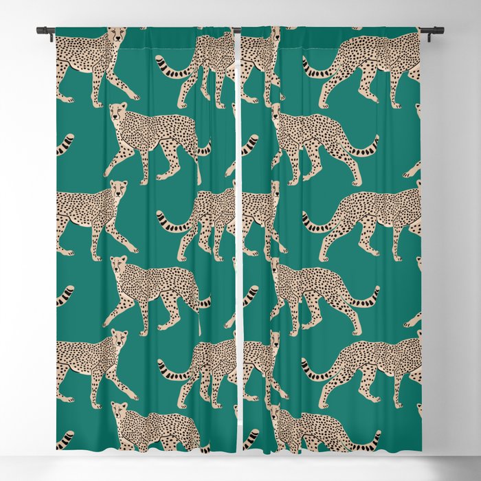 Walking Cheetahs 8 Window Curtain Gallery Image 5