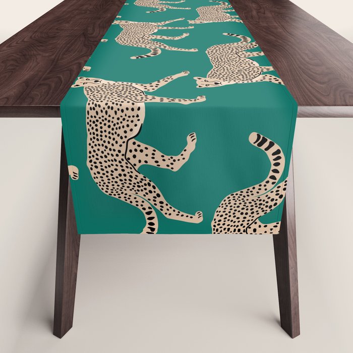 Walking Cheetahs 8 Table Runner Gallery Image 1