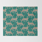 Walking Cheetahs 8 Throw Blanket Gallery Image 2