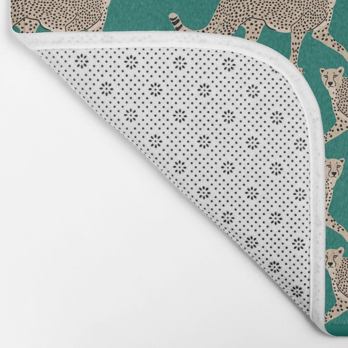 Walking Cheetahs 8 Bath Mat Gallery Image 2